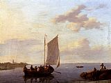 Johannes Hermanus Koekkoek Off The Shore painting